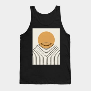 Sun Rainbow Abstract - Mid century modern Tank Top